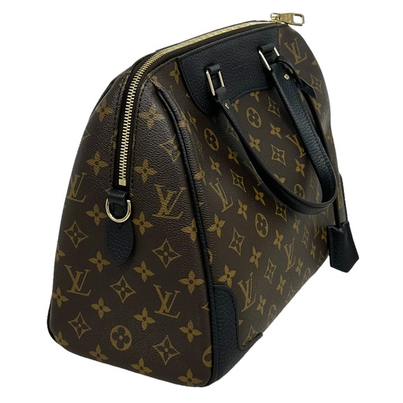 Louis Vuitton Retiro Brown Monogram Nior Black Satchel Duffle Crossbody Canvas - Picture 5 of 13